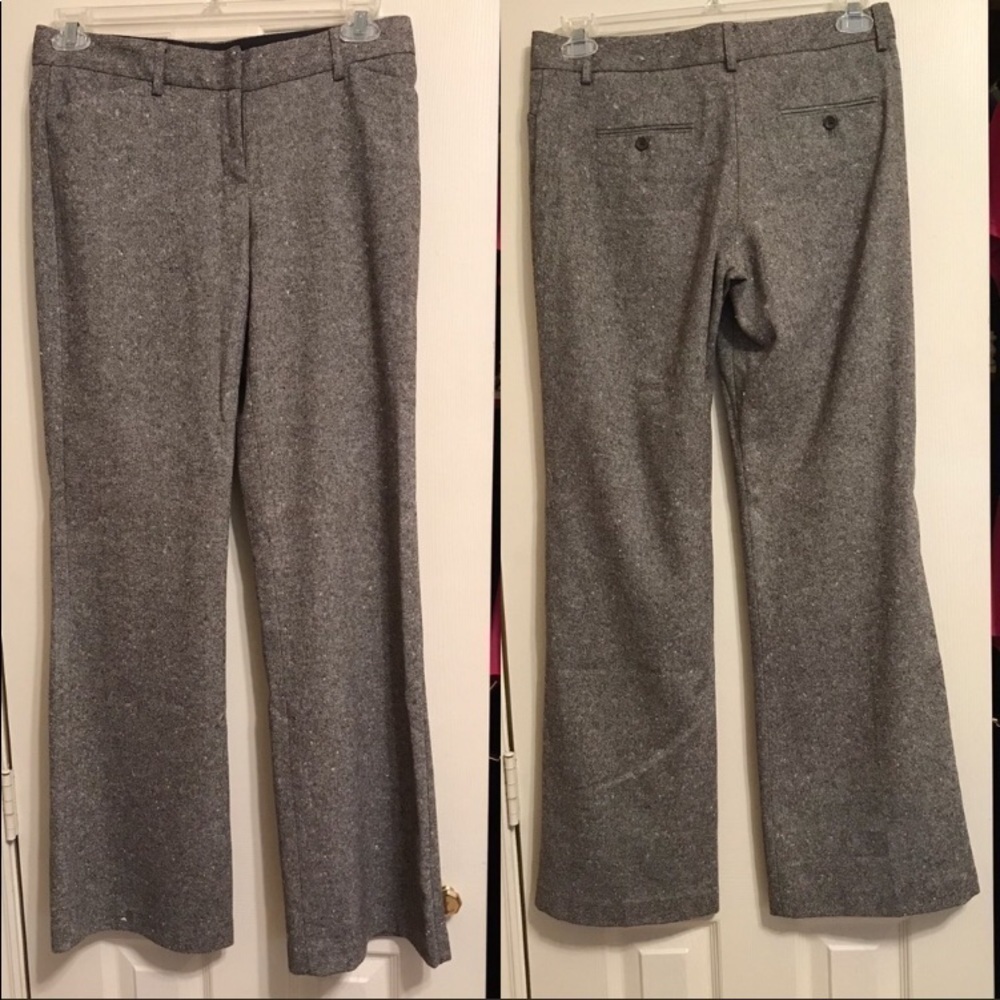 EXPRESS SALT PEPPER WOOL PANTS. SIZE 8 CAREER COLLEGE